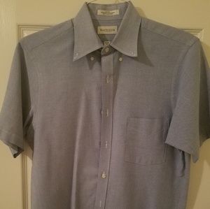 Van Heusen Blue short sleeve Oxford button down